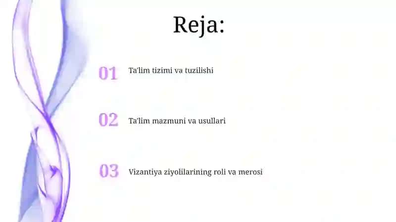 Qadimgi Vizantiya ta'lim 2