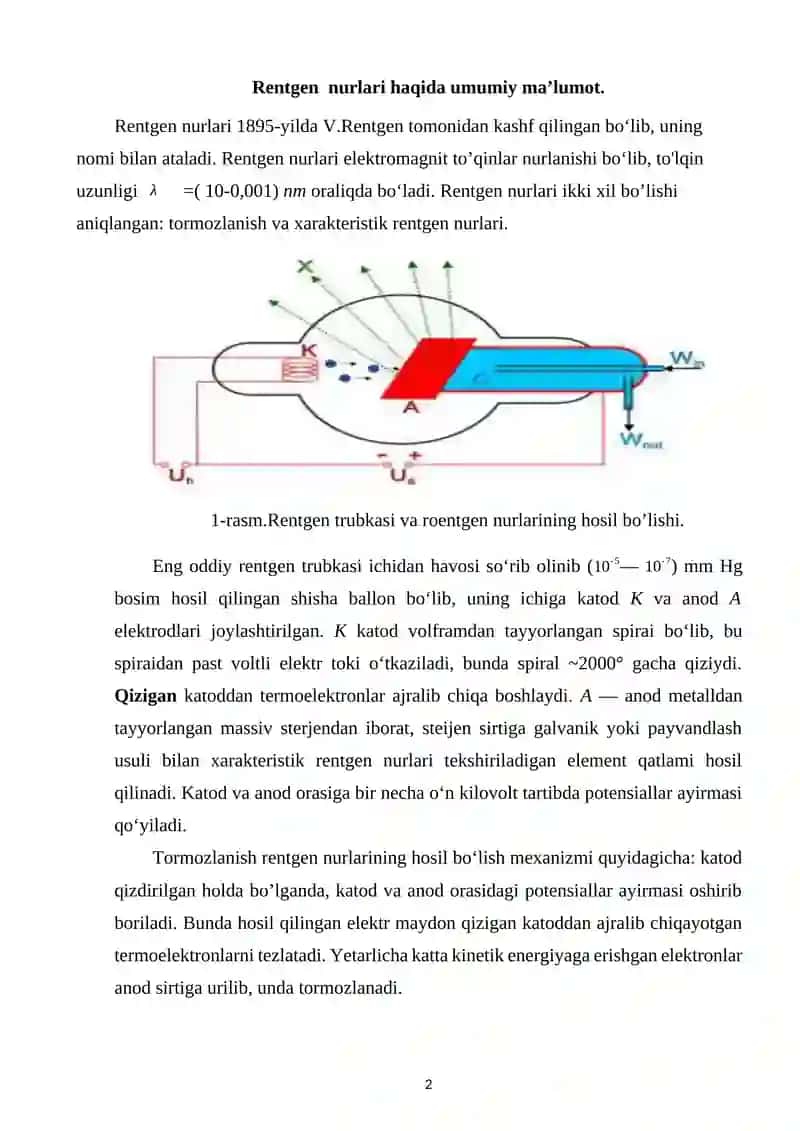 Rentgenostruktur analiz usullari 2