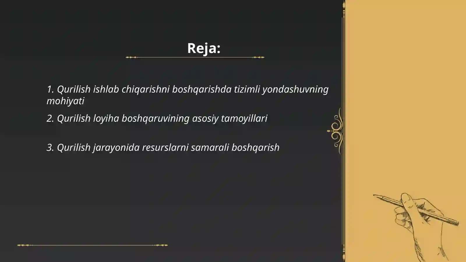 Qurilish Ishlab chiqarishni boshqarish tizimi 2