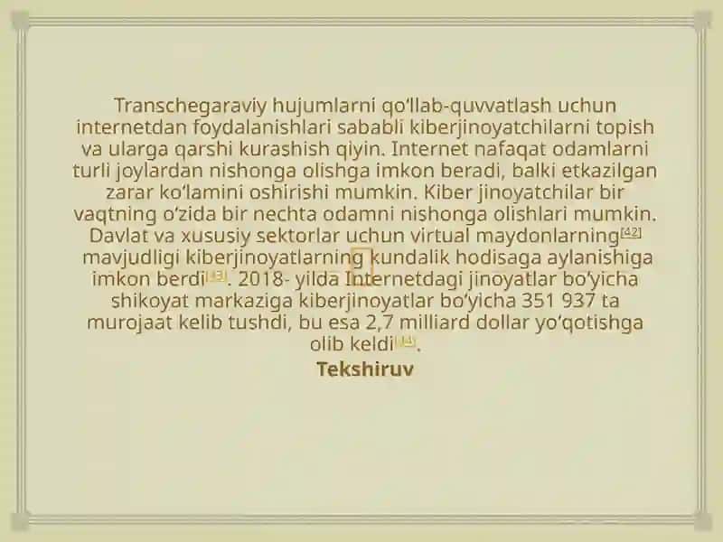 Kiberjinoyat va kiberhuquq 2