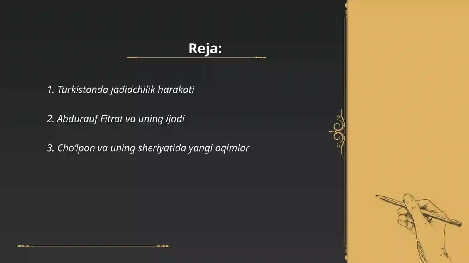19-asr oxiri 20-asr boshlarida Turkistonda adabiyot va sanʼat 2