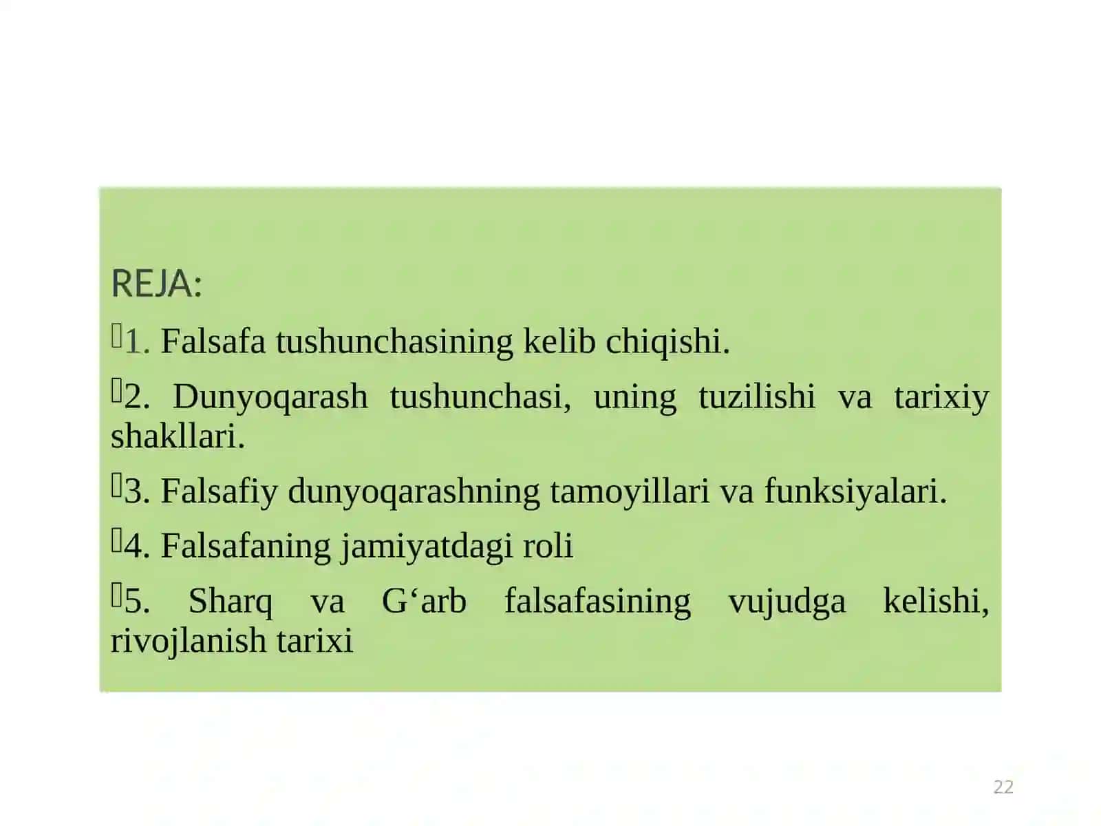 Falsafa 2