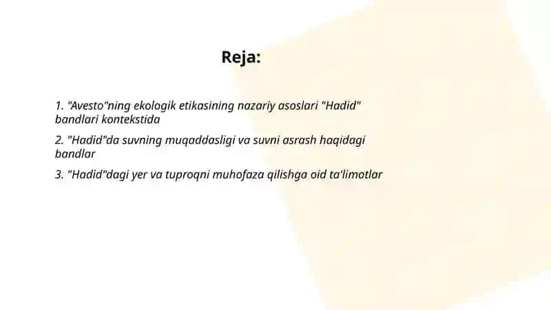 Ekologik Etika va Tabiat Asrash 2