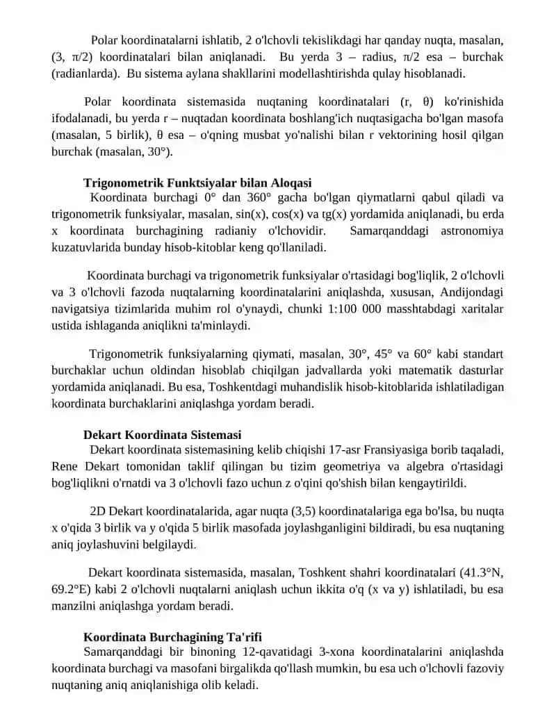Koordinata burchagi 2