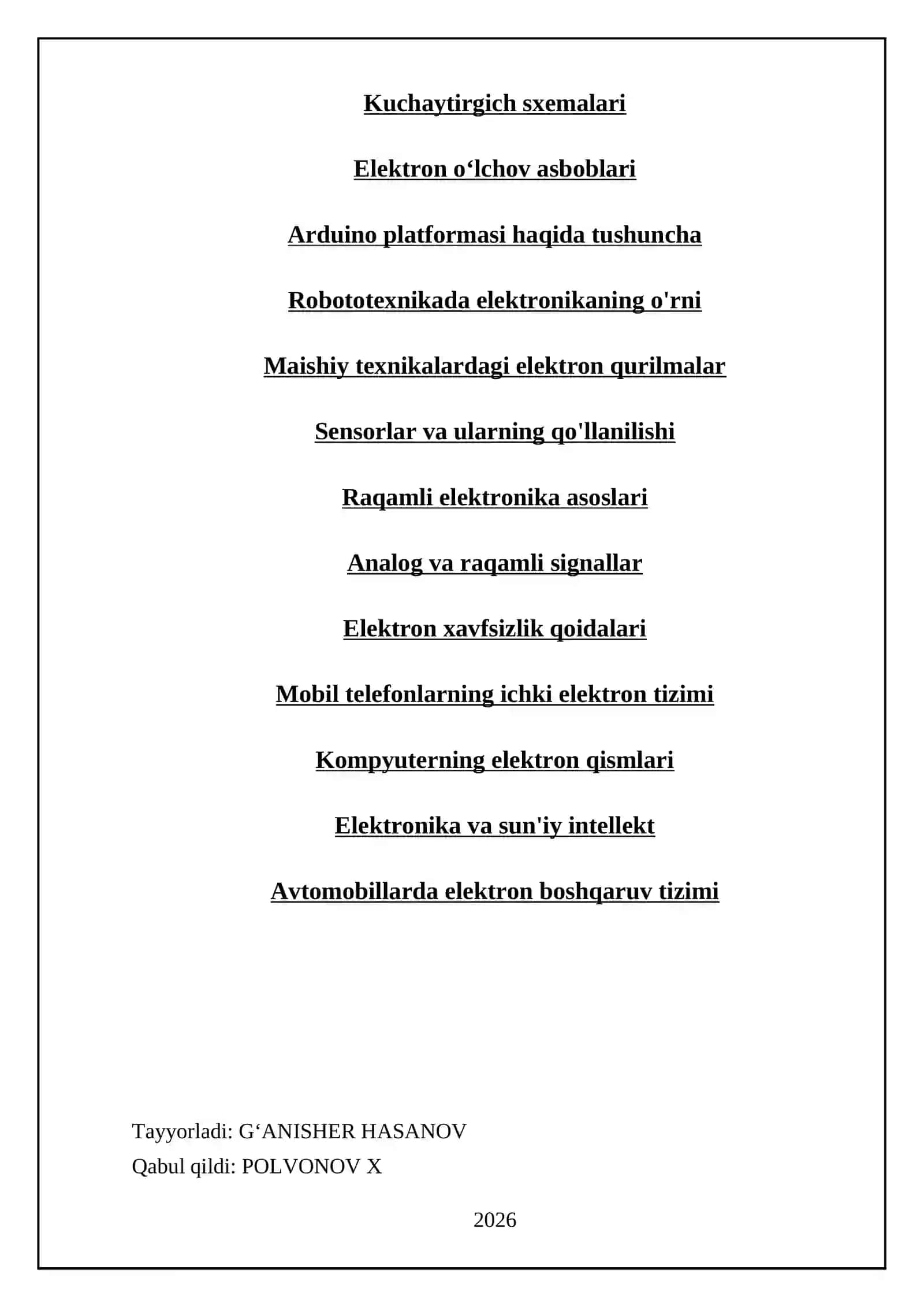 Elektronikaning rivojlanish tarixi 2