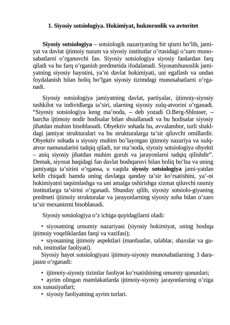 Siyosiy Sotsiologiya 2