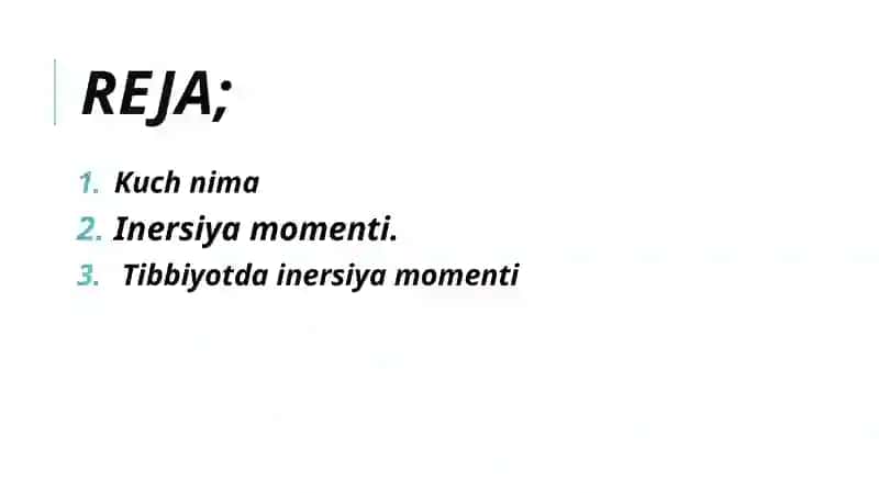 Kuch va Kuchva Inersiyamomenti 2