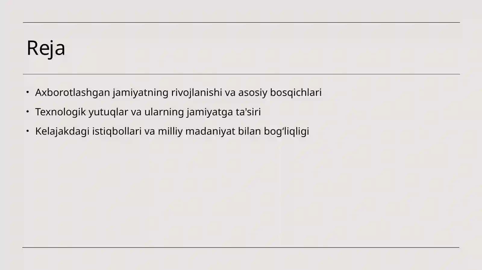 Axborotlashgan jamiyat va uning istiqbollari 2