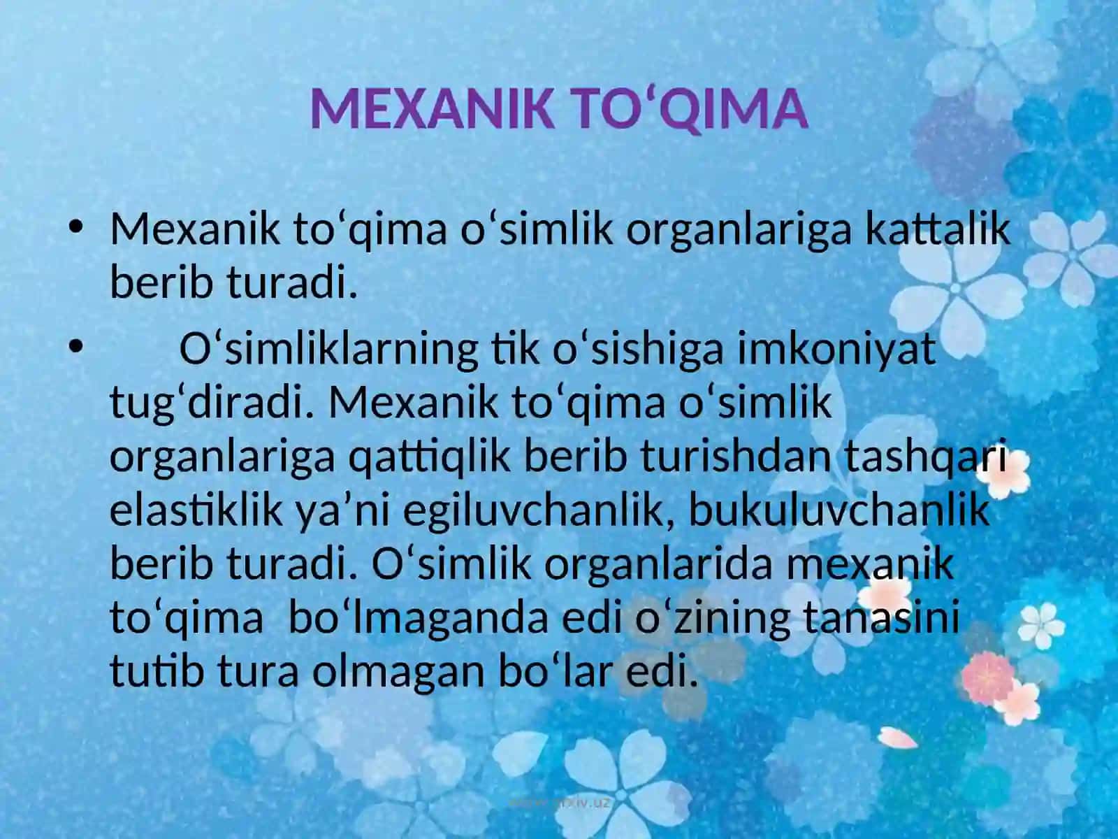 Mexanik to’qima 2