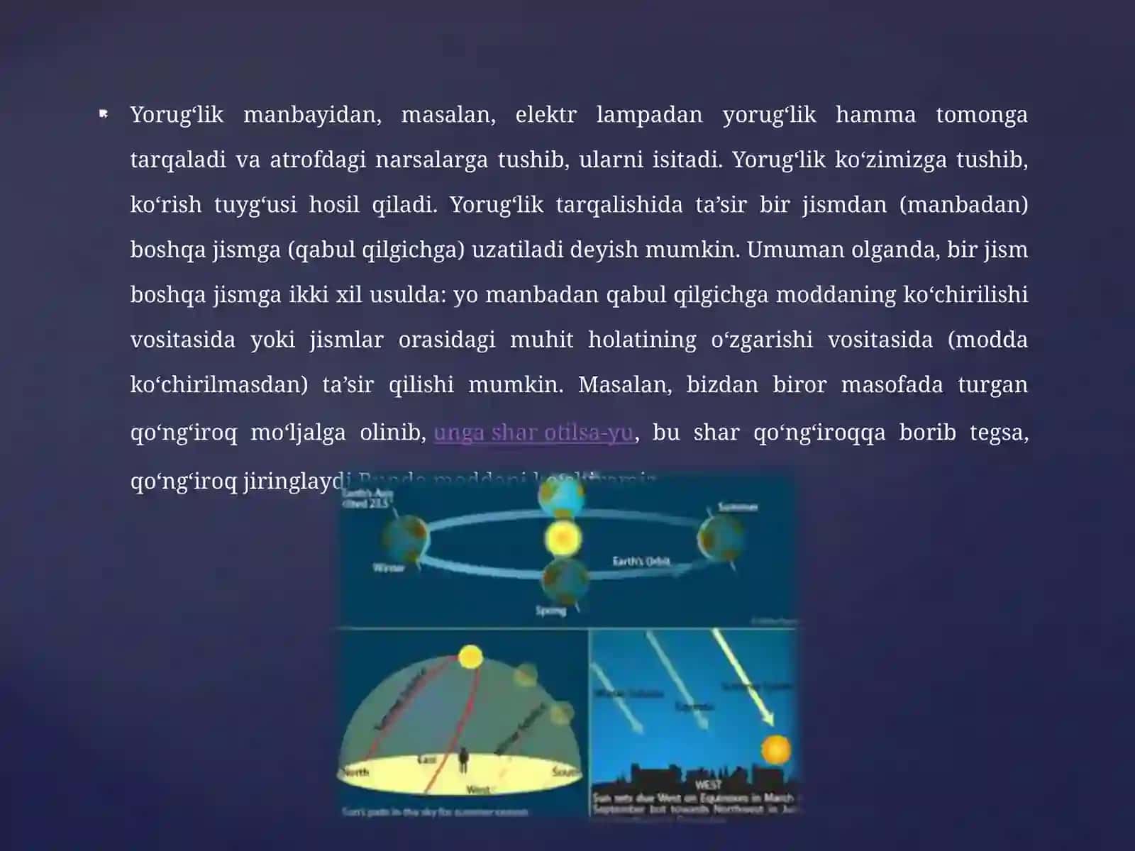 Yorug'likning issiqlik va kimyoviy ta'siri 2
