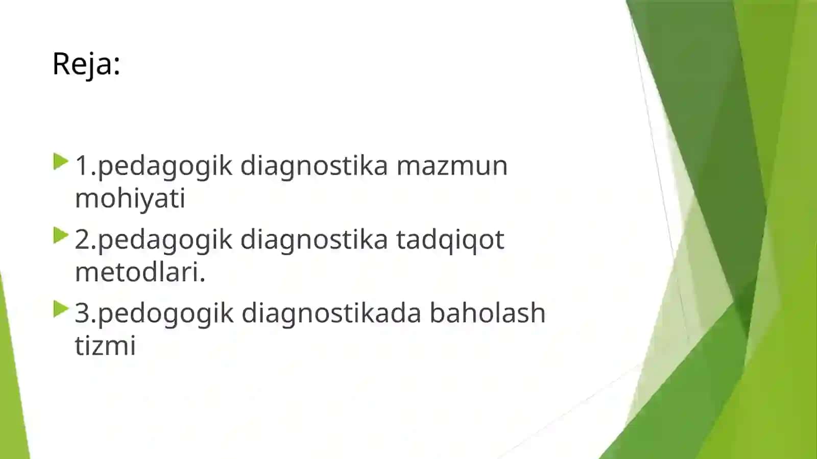 Pedogogik diagnostika 2