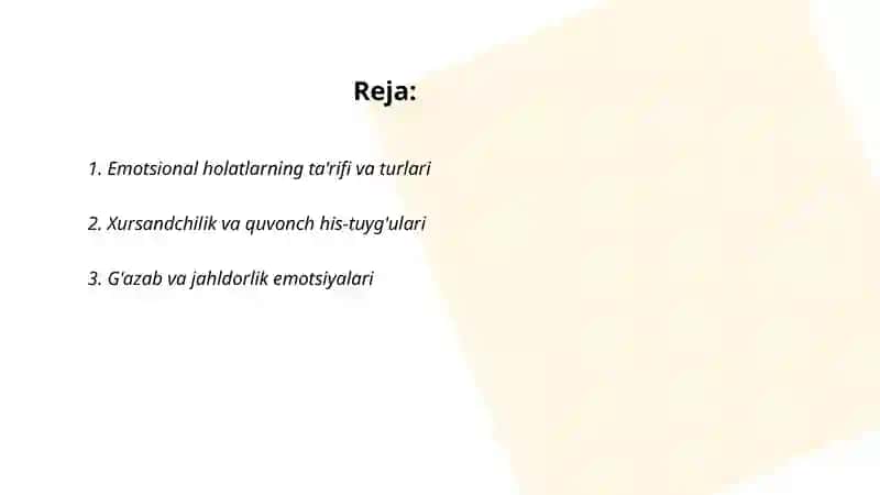 Emotsional holatlar 2