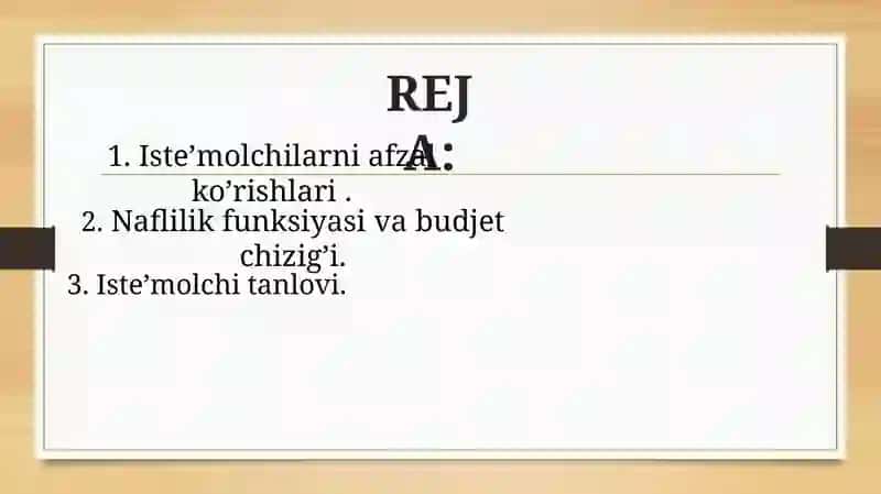ISTE’MOLCHI TANLOV MODELI 2