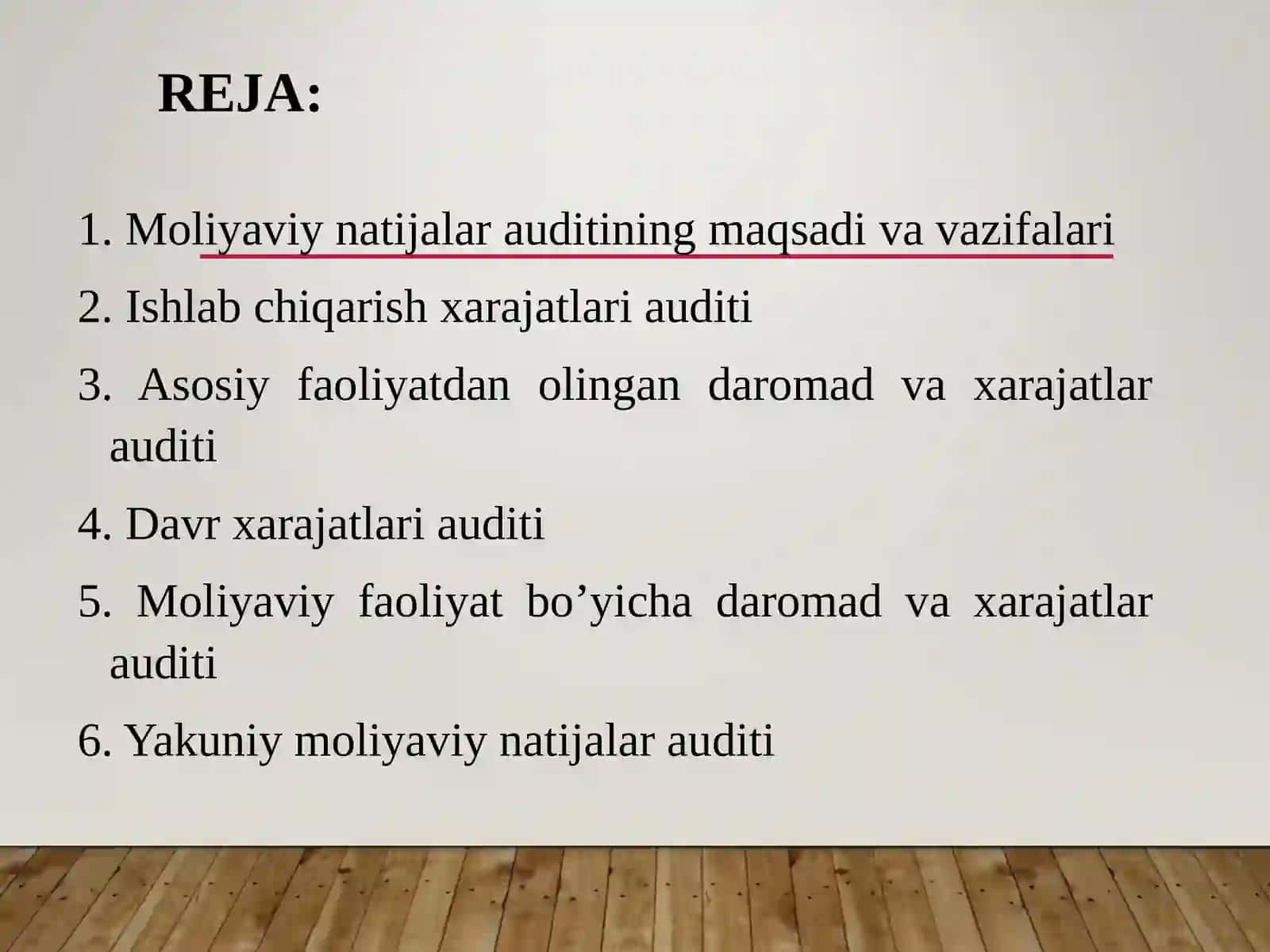 Moliyaviy natijalar auditi 2