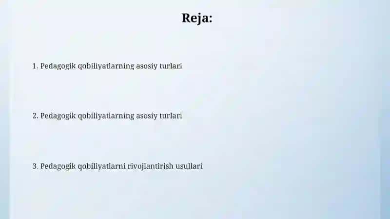 Pedagogik qobiliyatning asosiy turlari 2