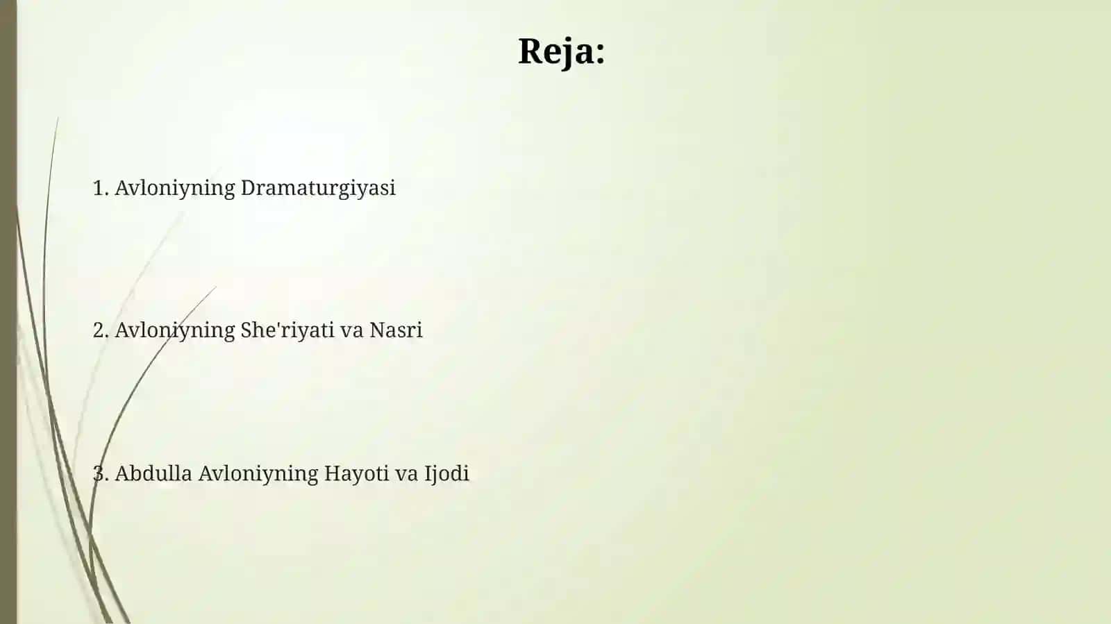 Avloniyning Dramaturgiyasi 2