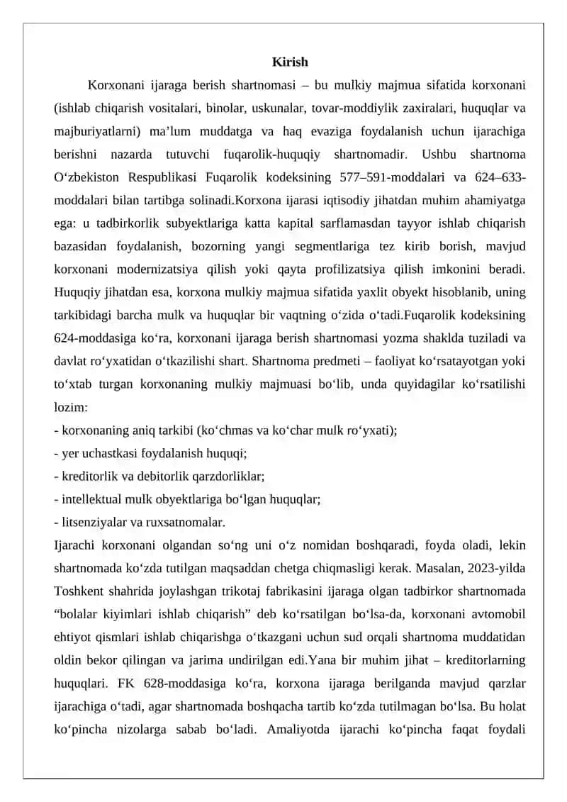 korxonani ijaraga berkah shartnomasi 2