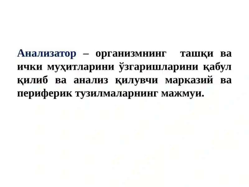 Анализаторлар 2