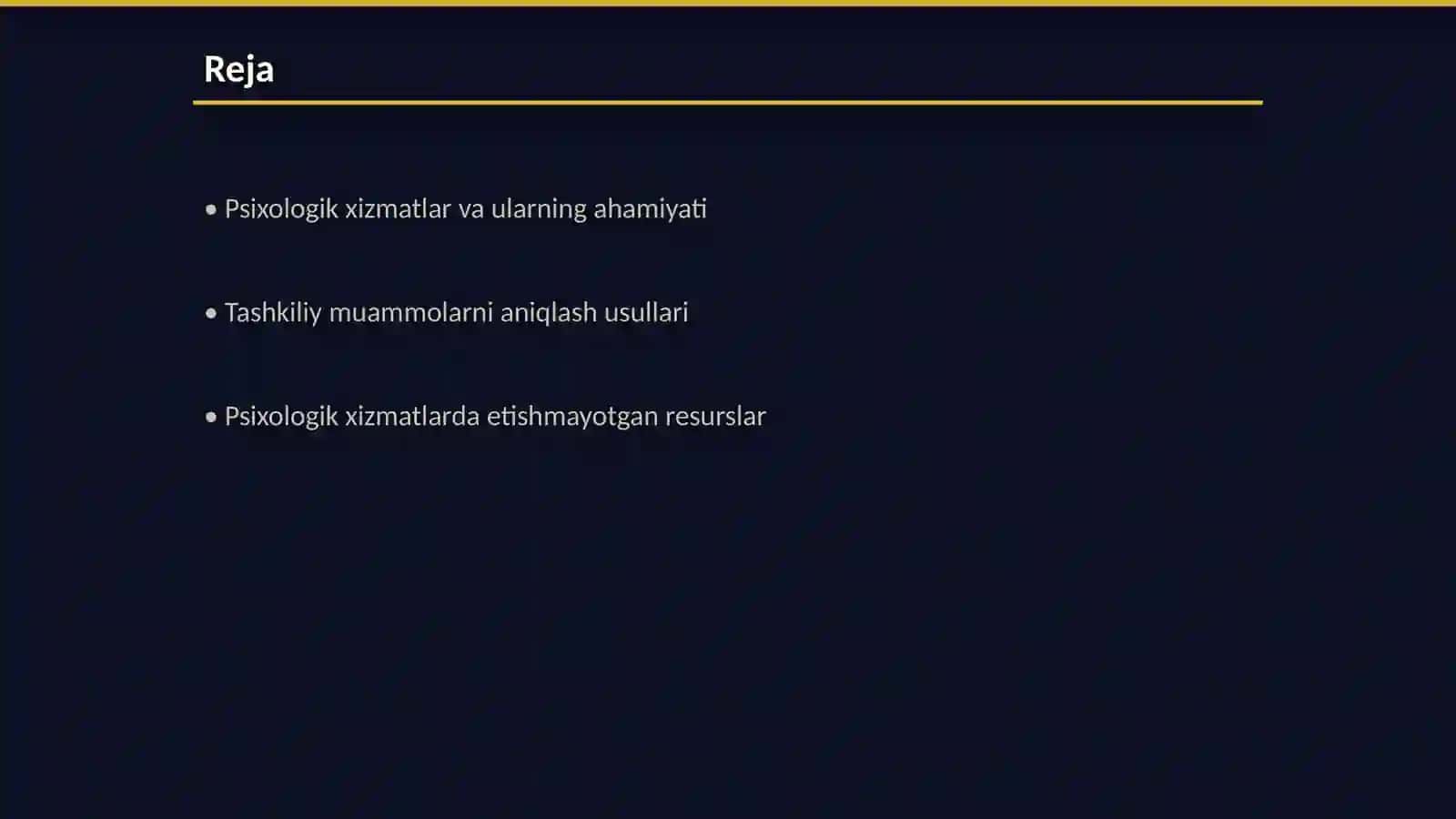 Psixologik xizmatdagi tashkiliy muammolar 2