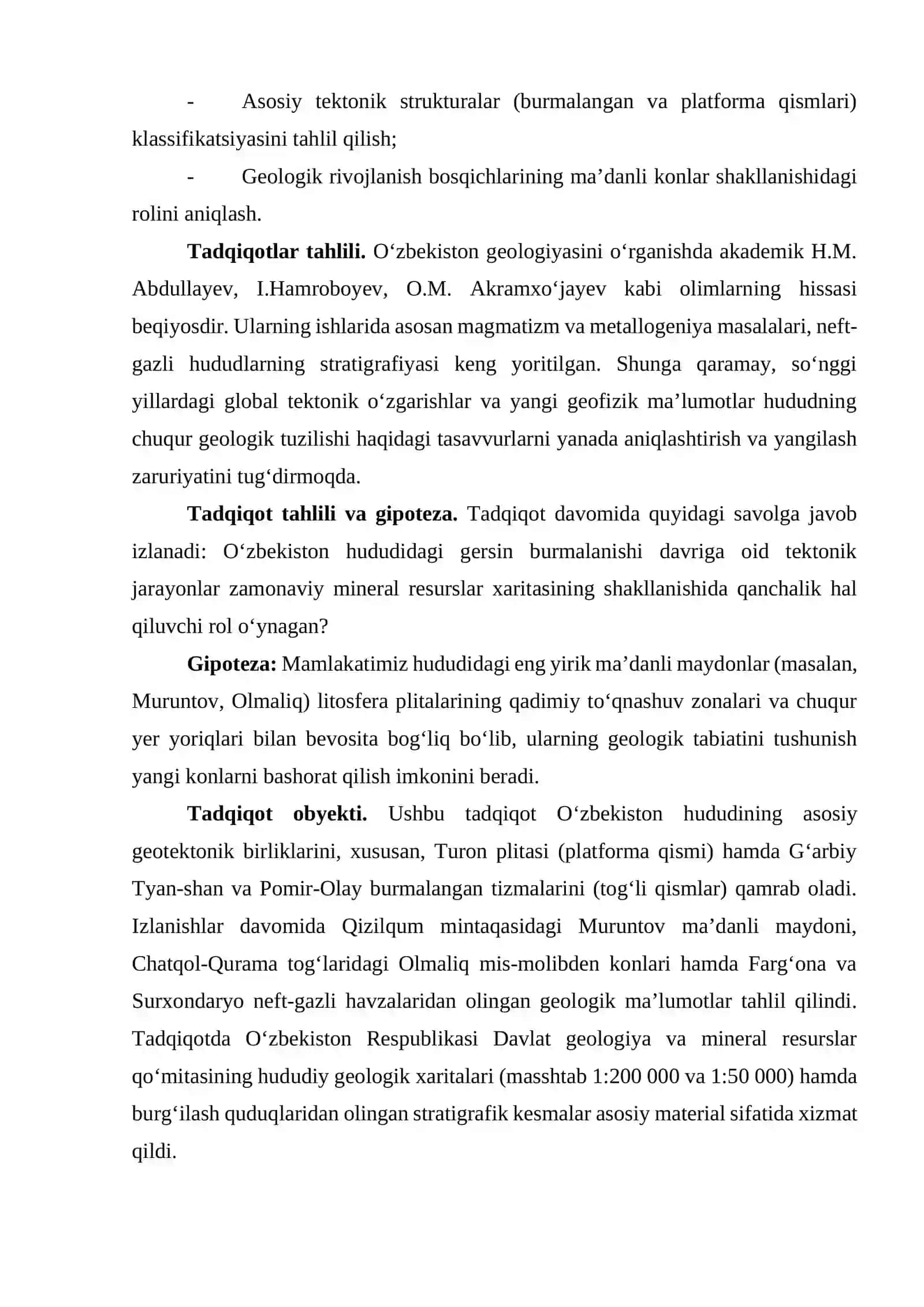 O‘ZBEKISTON HUDUDINING GEOLOGIK TUZILISHI 2