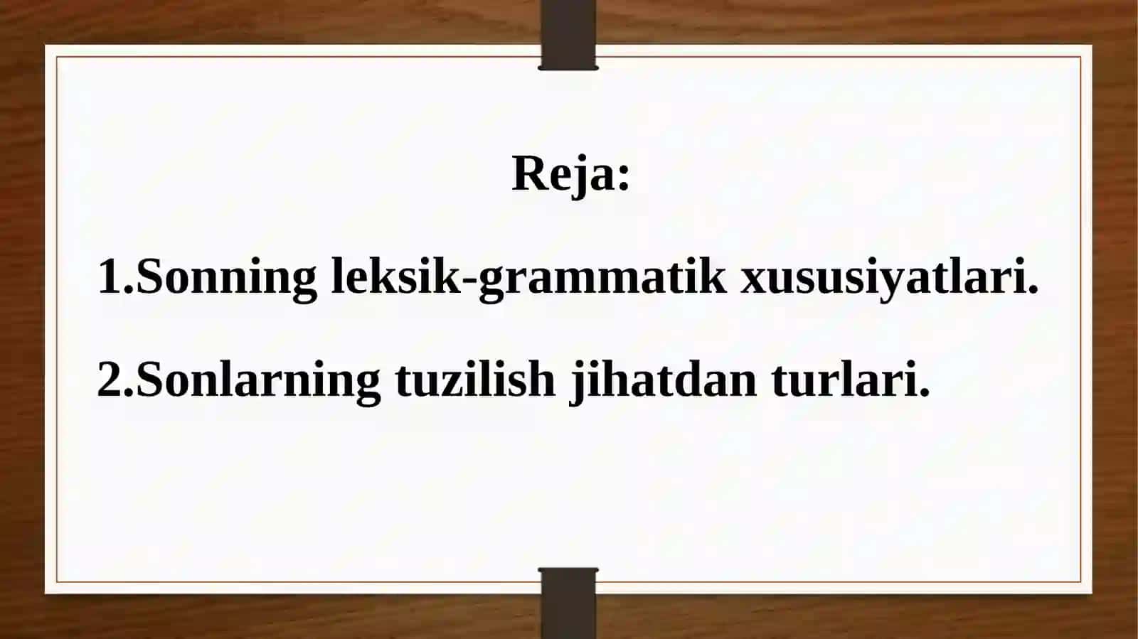 Son so‘z turkumi 2