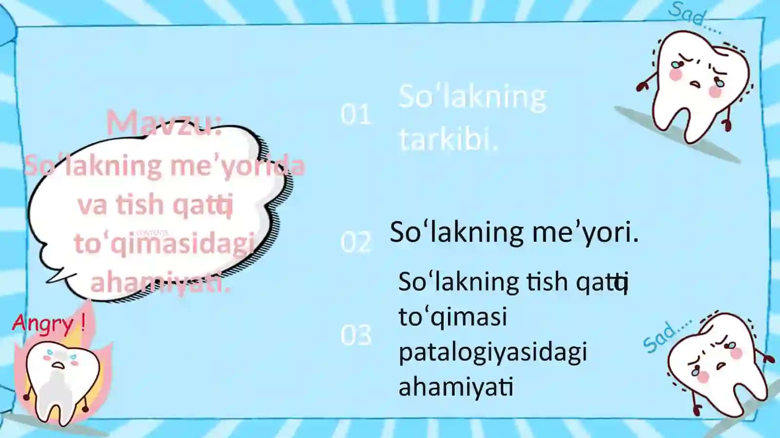 Soʻlak bezlari tarkibi 2