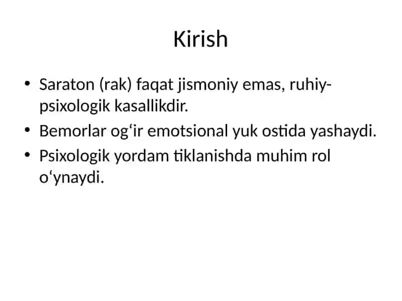 Onkologik Kasalliklarning Bemor Ruhiyatiga Ta’siri 2