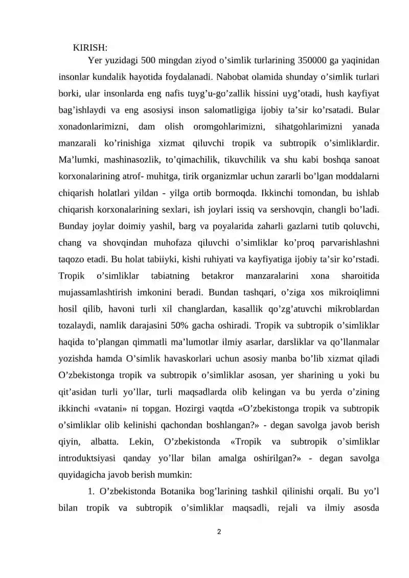 O’simliklarni hayotiy shakllari KURS ISHI 2