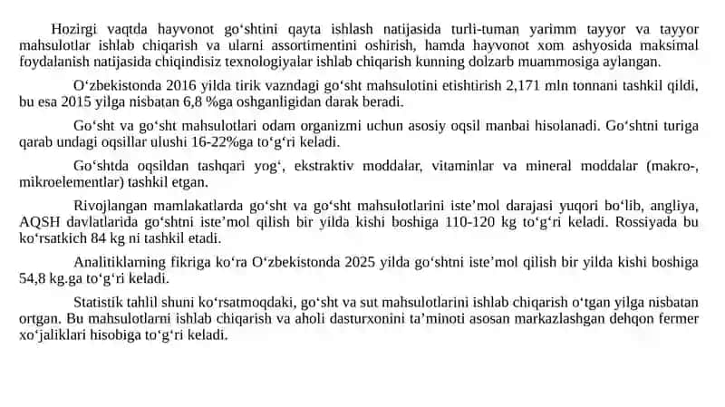 Go’shtni qayta ishlash 2