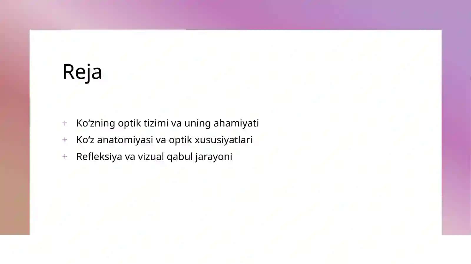 Koʻzning optik tizimi va uning ahamiyati 2