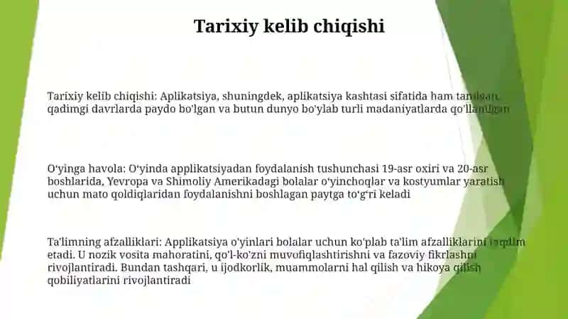 Rasm Loy Applikatsiya Ishining O'Yin Bilan Bog'Lab Olib Borish 2