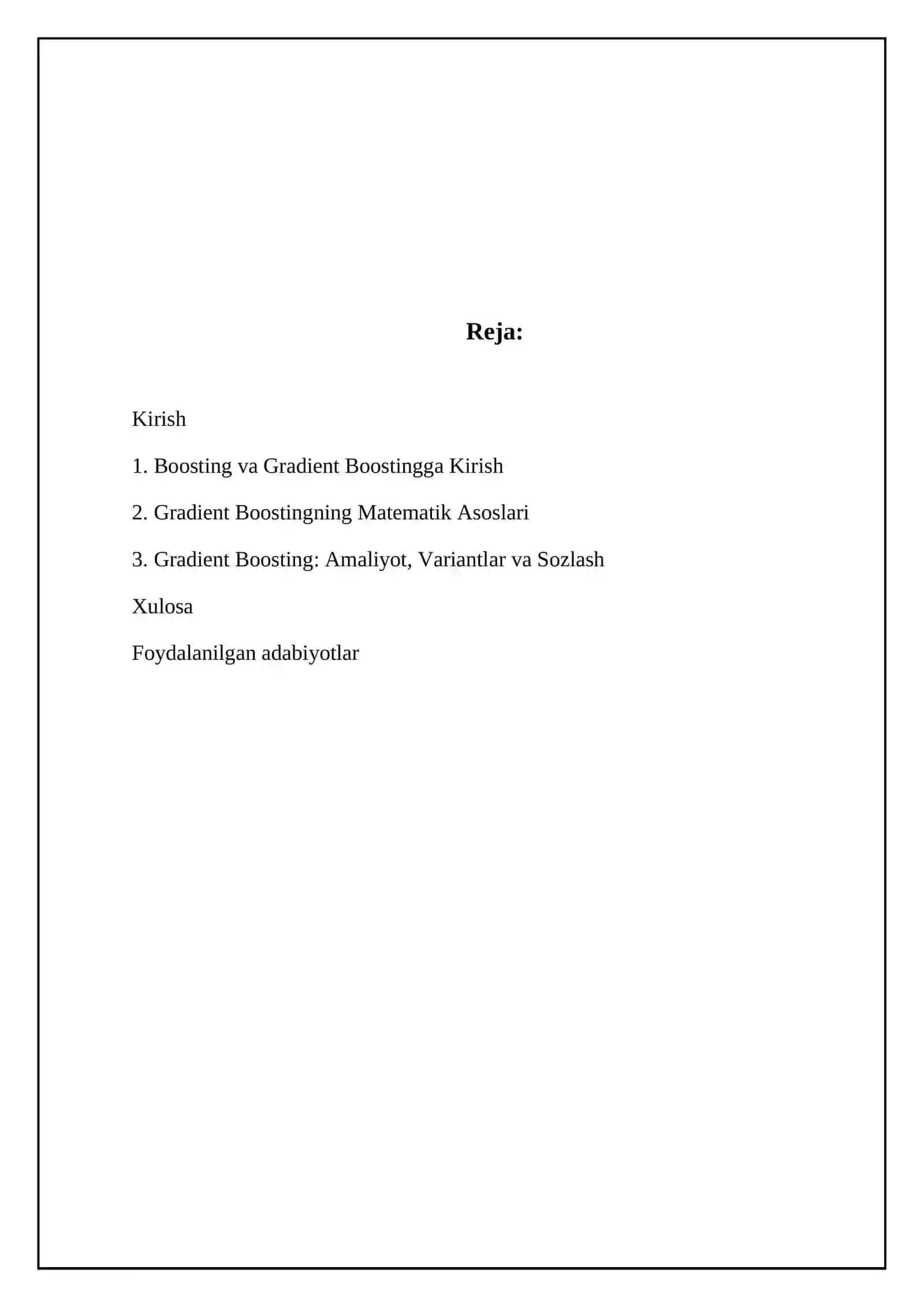 Boosting algoritmlarida gradient boostingning asoslari: Gradient boostingning matematik asoslari 2