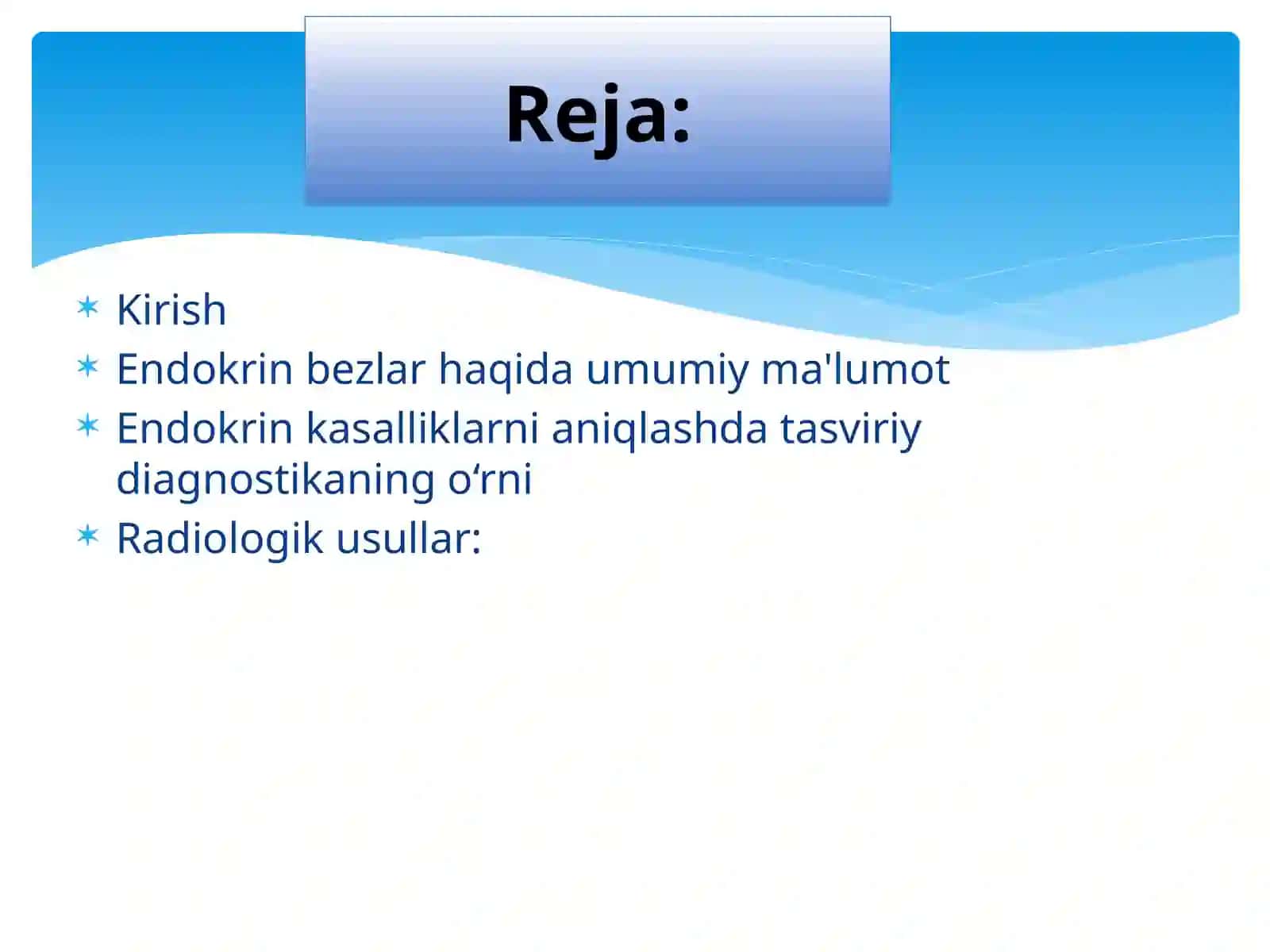 Endokrin bezlar Nur diagnostikasi 2