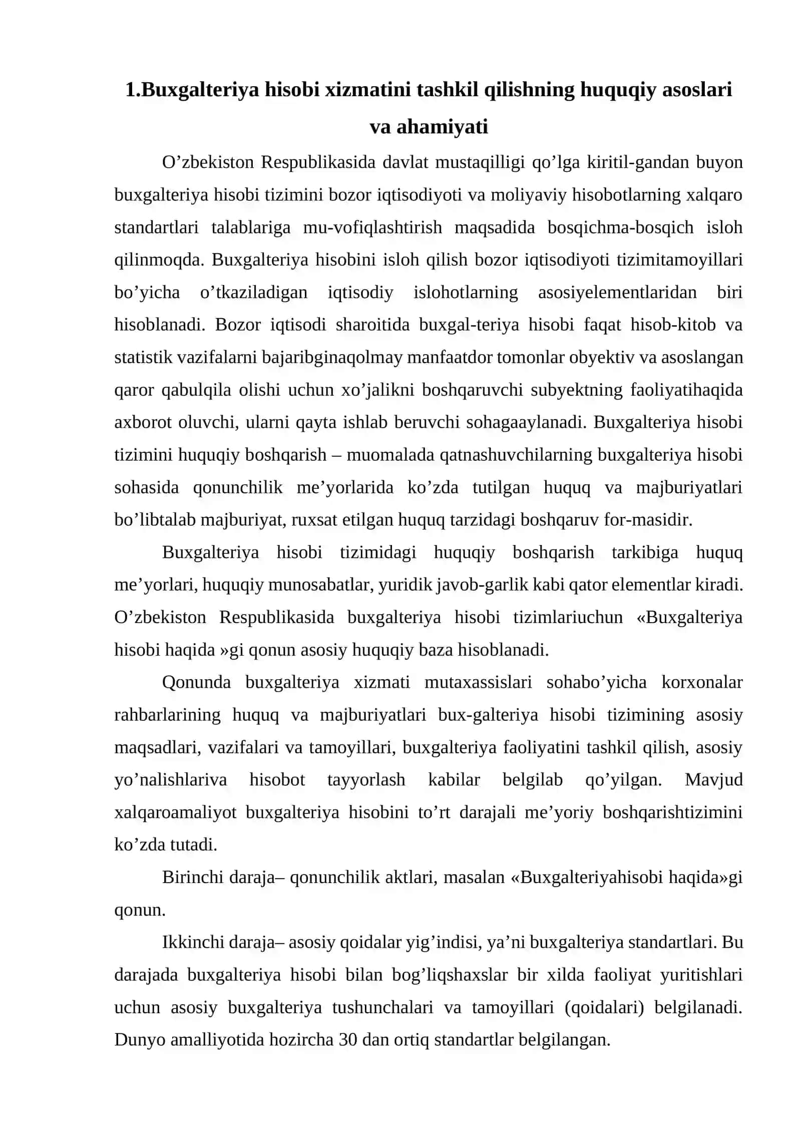 Buxgalteriya hisobi tashkil qilish 2