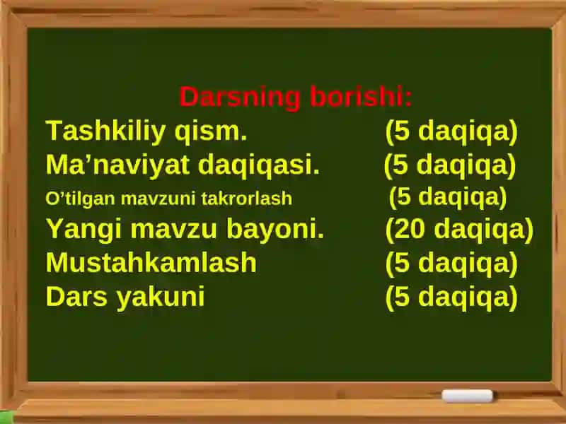 Darsning borishi 2