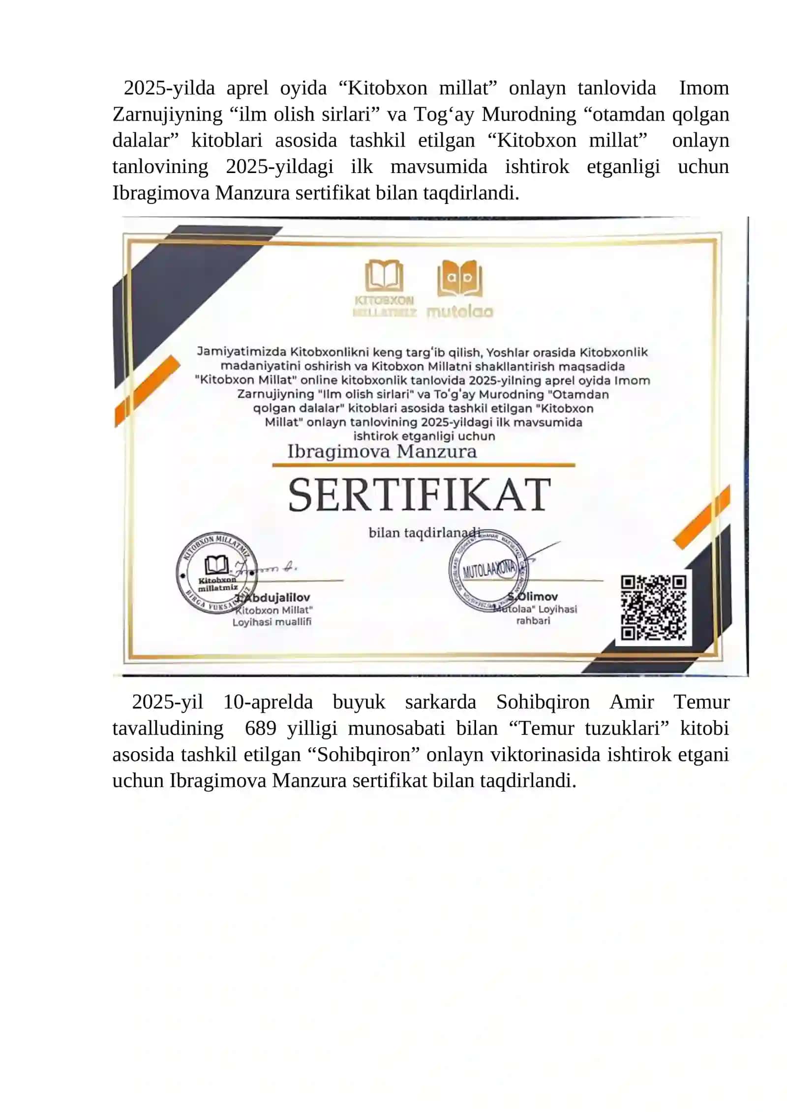 Kitobxonlik madaniyati 2