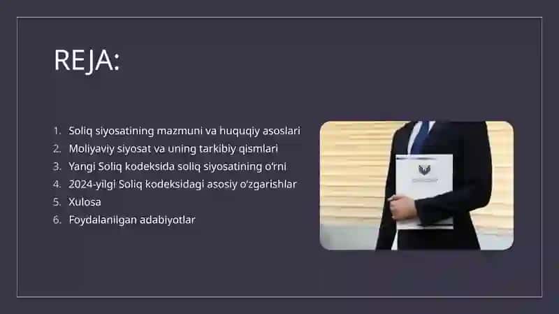 Soliq siyosati moliyaviy siyosat 2