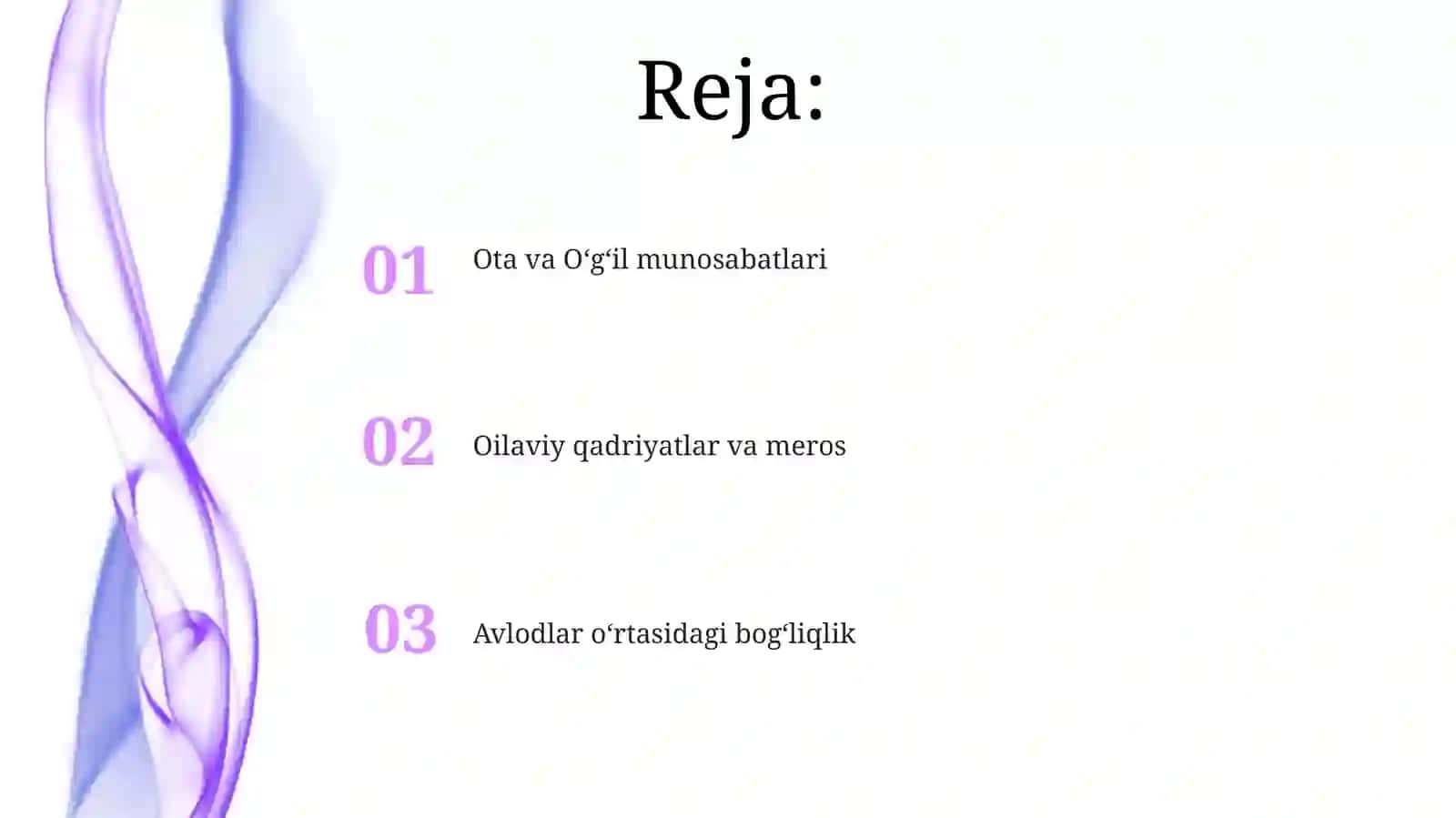 O'g'ilning Shaxsiy Rivojlanishi 2