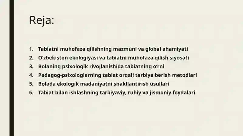 Tabiatni muhofaza qilish 2