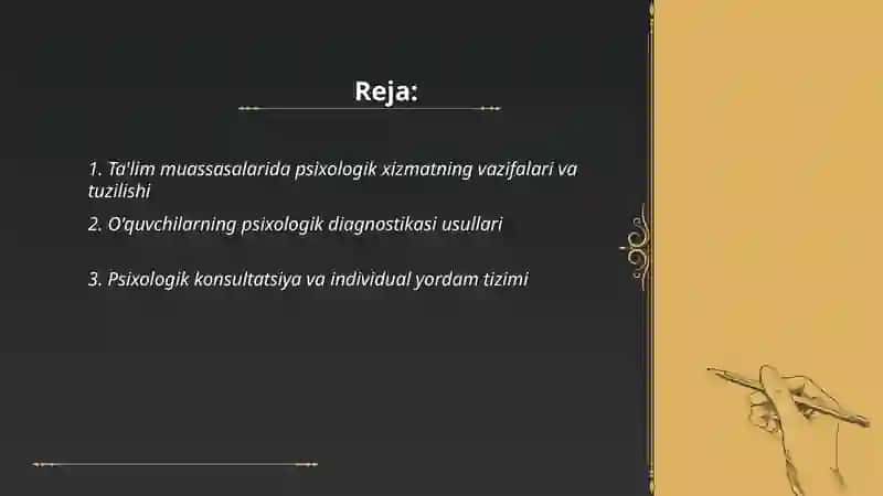 Ta'lim tizimida psixologik faoliyat 2
