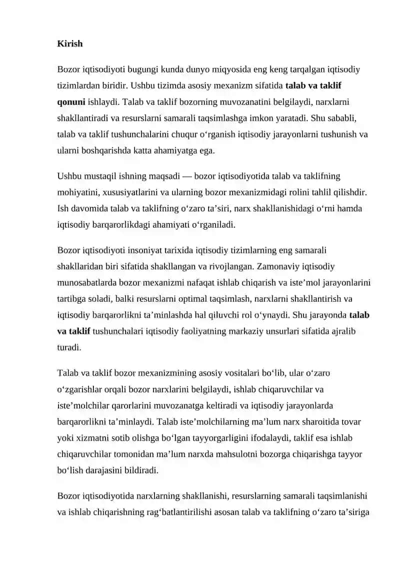 Bozor Iqtisodiyoti 2