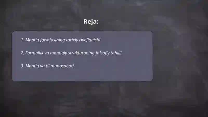 Mantiq falsafasi 2