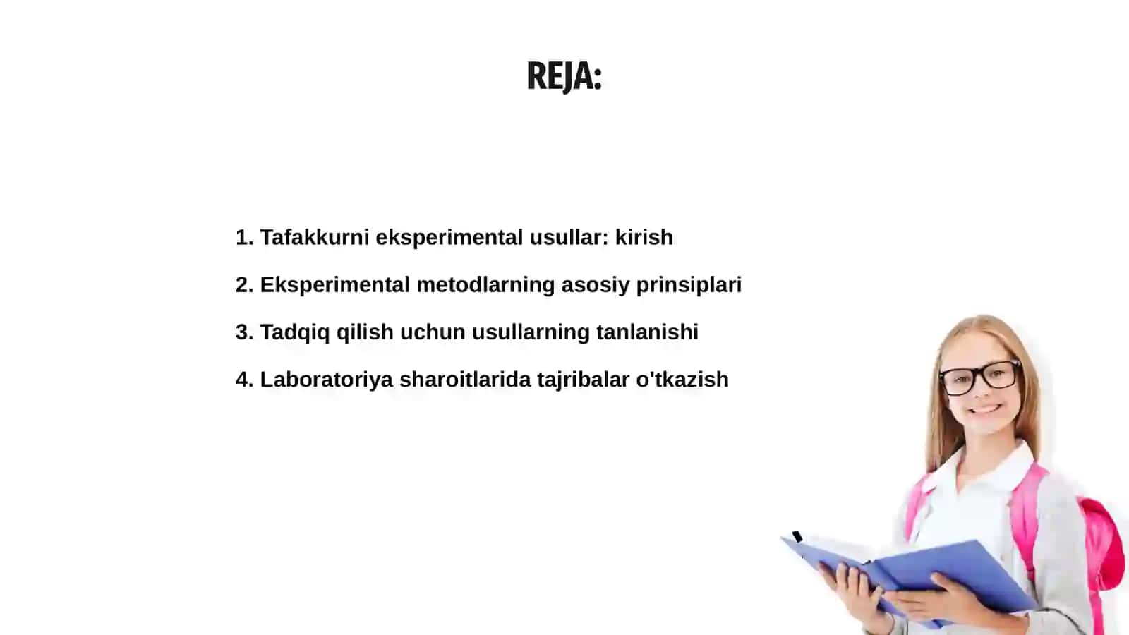 Tafakkurni eksperimental usullar 2