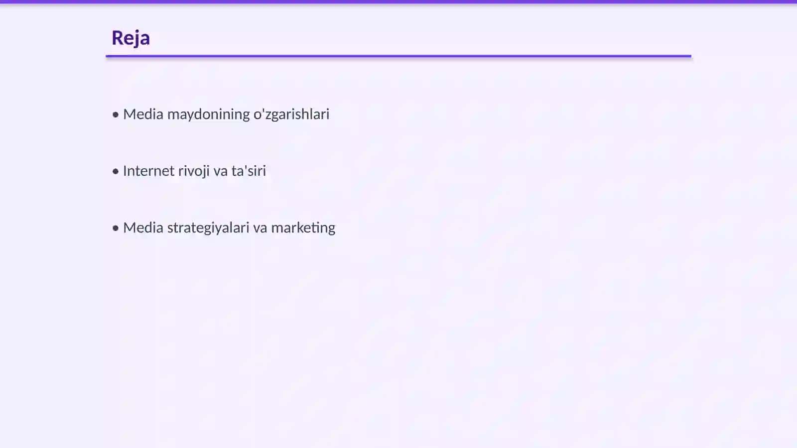 Media maydon va internet imkoniyati 2