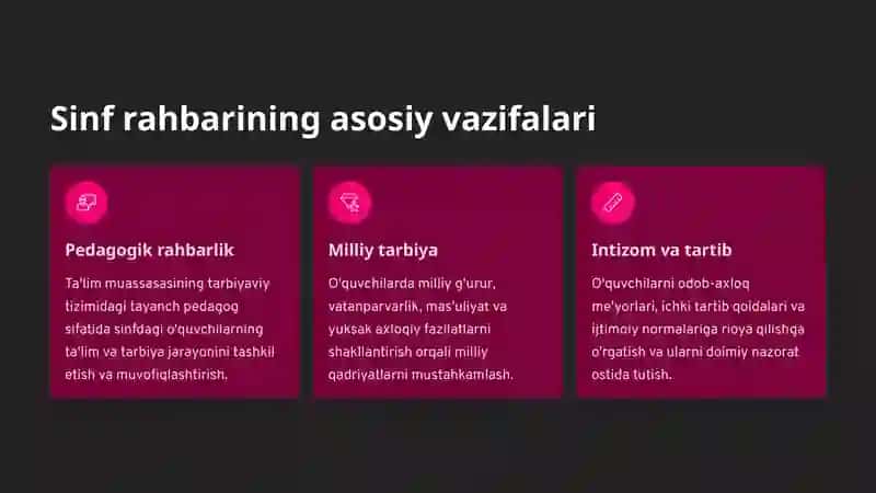 Maktabdagi tarbiyaviy ishlar tizimida sinf rahbarlarining faoliyati 2