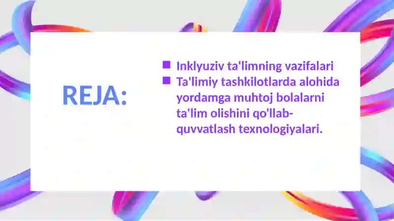 Inklyuziv ta'limning vazifalari 2