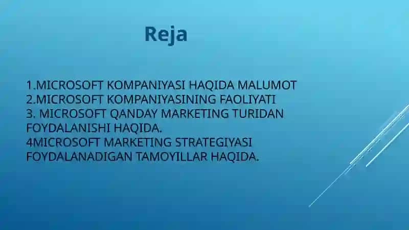 Microsoft Marketing strategiyasi 2