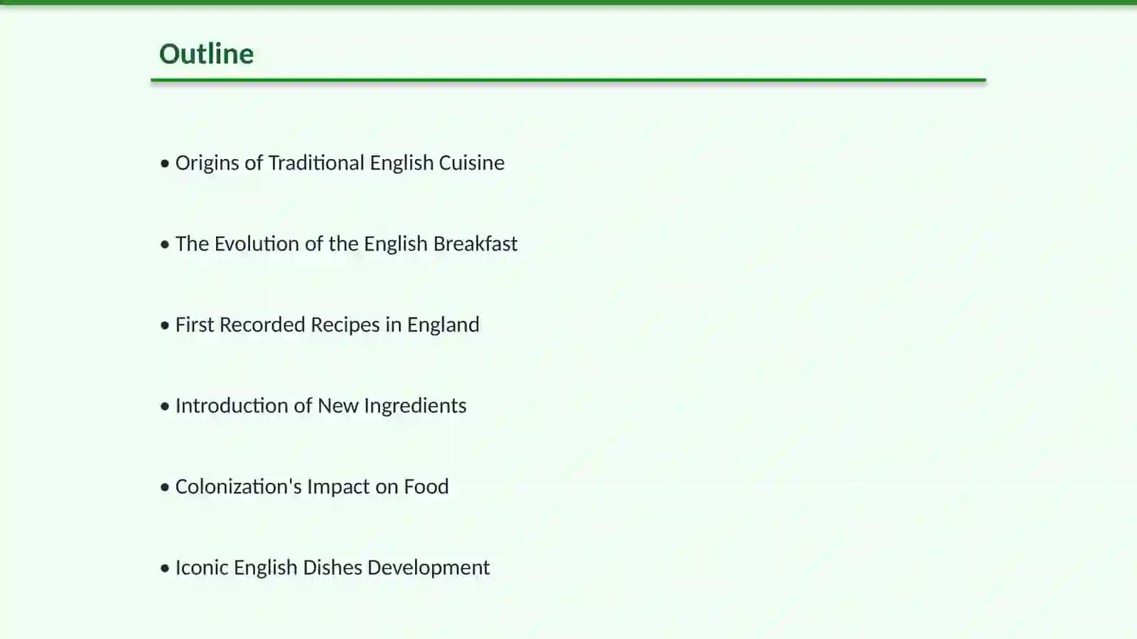 English Food firsts 2