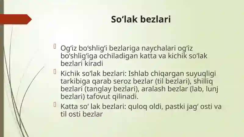 So’lak bezlari 2