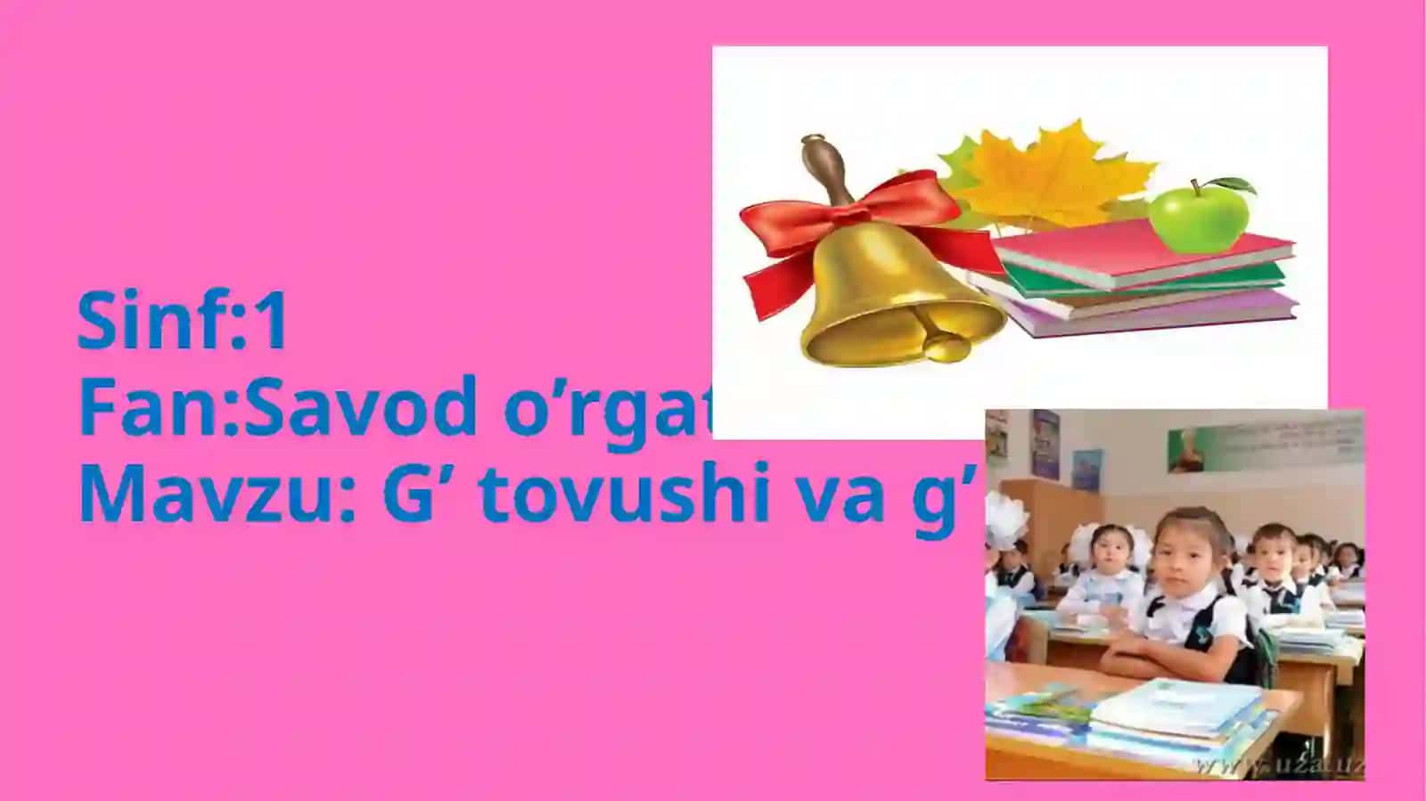 G’tovushi va g’harfi 2